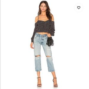 FLYNN SKYE “Martha” Crop Top in White